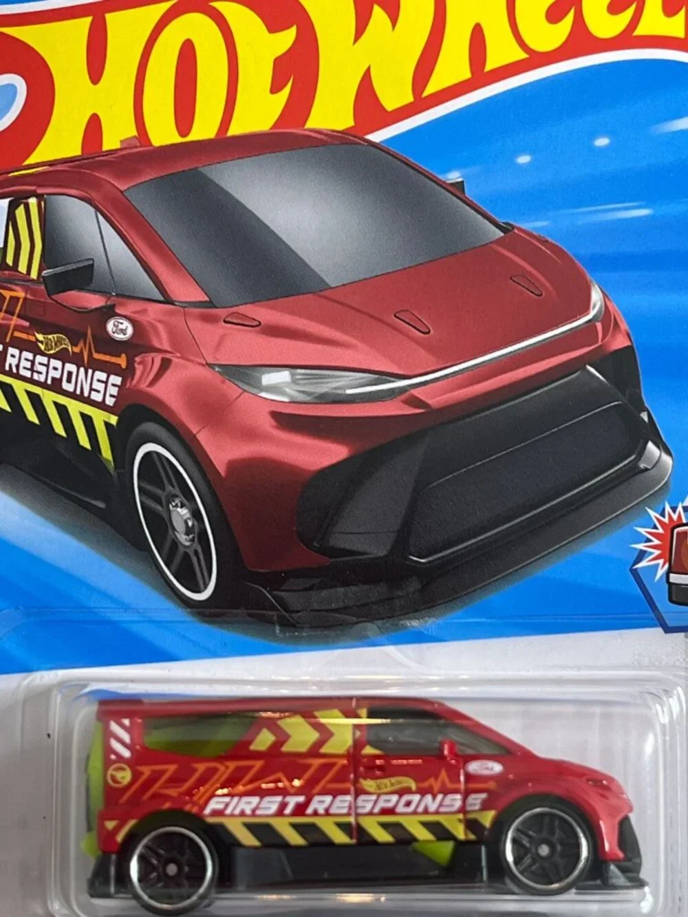 Hot Wheels Ford SuperVan 4 HW First Response 77/250 1/5 Red Van 2024 NOC